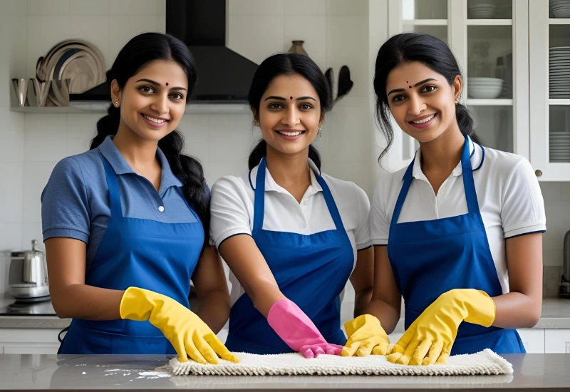 Verified maids from Maids India ready to serve your home